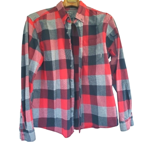 Eddie Bauer Other - Eddie Bauer Men's shirt / shacket. Red, grey, black plaid. XL